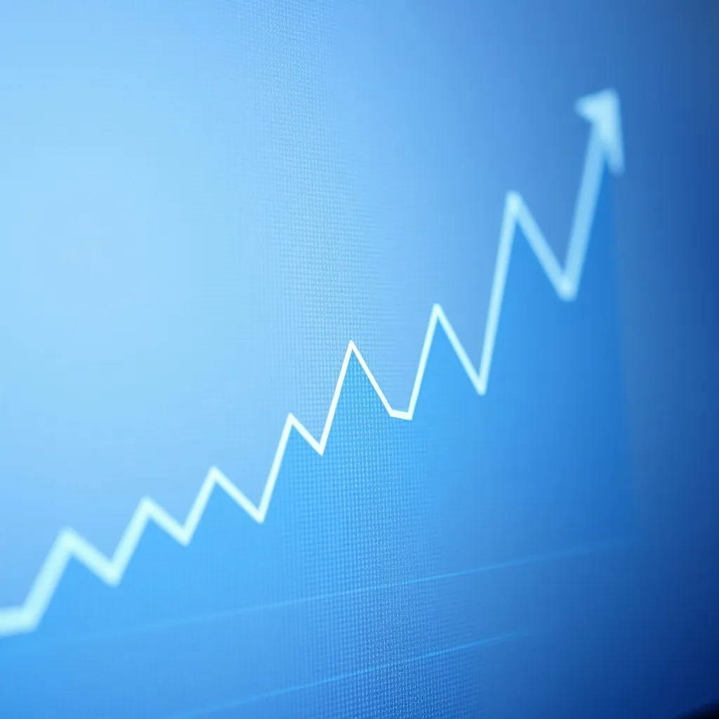 A minimalist, high-contrast close-up of a digital financial